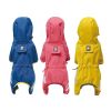 Small Dog Raincoat; Body Full Surrounding; Waterproof Poncho Pet Clothes; With Tow Holes In The Back