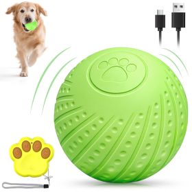 Interactive Dog Ball Toy With Remote Control â€“ Silent Motion Activated Rolling & Bouncing