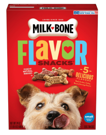 Milk-Bone Flavor Snacks Small Dog Biscuits, Flavored Crunchy Dog Treats, 24 Oz.