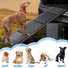71" Long & 19" Wide Folding Dog Ramp For Car, Suv & Truck â€“ Portable Pet Ramp With Non-Slip Surface, Extra Wide Steps
