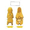 Small Dog Raincoat; Body Full Surrounding; Waterproof Poncho Pet Clothes; With Tow Holes In The Back