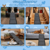 71" Long & 19" Wide Folding Dog Ramp For Car, Suv & Truck â€“ Portable Pet Ramp With Non-Slip Surface, Extra Wide Steps