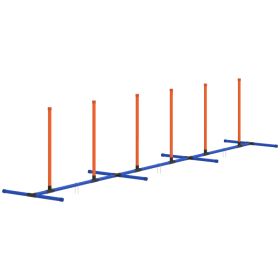 Dog Agility Training Equipment Adjustable Poles for Dog Agility Course with Carry Bag