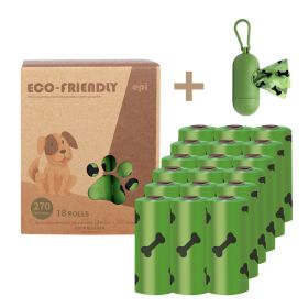 Degradable Bone Print Pet Poop Bag; Doggie Poop Bags; Dog Waste Bags (Variation Value 1: 18 Rolls (270 Bags))