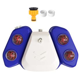 Dog Water Fountain Multifunctional Automatic Pet Water Dispenser Outdoor Step-On Activated Sprinkler For Drinking Shower Fun (Variation Value 1: Blue)