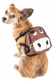 Pet Life 'Mooltese' Large-Pocketed Compartmental Animated Dog Harness Backpack (Variation Value 1: Medium)