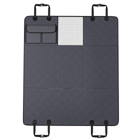 Back Seat Extender for Dogs,Dog Hammock for Car Back seat,Waterproof Hard Bottom Dog Car Seat Cover for Back Seat 54"x24" (Compatible with: Sedan, Model: Half Cover Mat Type & 54" x 24")