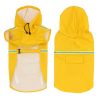 Pet Raincoat For Large And Small Dog; Pu Waterproof Big Dog Raincoat; Outdoor Reflective Dog Raincoat