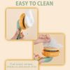 Pumpkin Pet Brush Self Cleaning Slicker Comb For Shedding Dog Cat Pet Hair Grooming Removes Loose Under Layers And Tangled Hair