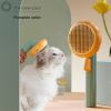 Pumpkin Pet Brush Self Cleaning Slicker Comb For Shedding Dog Cat Pet Hair Grooming Removes Loose Under Layers And Tangled Hair