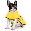 Reflective Dog Raincoat Hooded Slicker Poncho For Small To X-Large Dogs And Puppies; Waterproof Dog Clothing