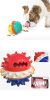 Pet Chew Toy Interactive Treat Toy Squeaky Bounce Toy With Rope For Aggressive Dog Chewers